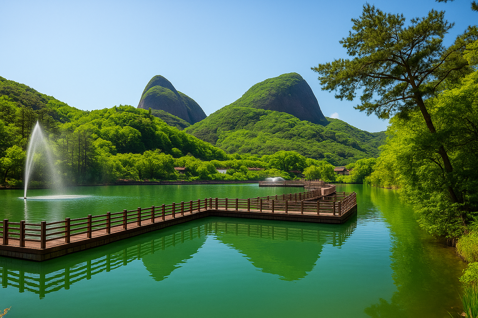 전북 진안 사양저수지 사진