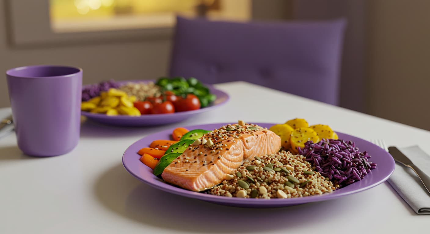 지친 당신을 위한 처방전: 스트레스 박살내는 하루 건강 식단 예시!