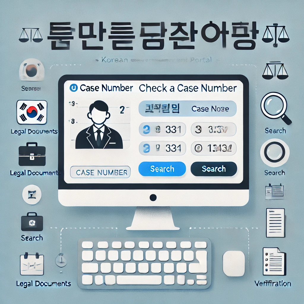 사건번호 조회 AI 이미지
