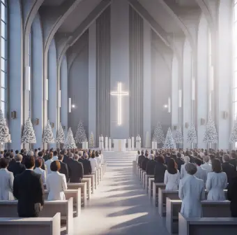 성당 미사 이미지