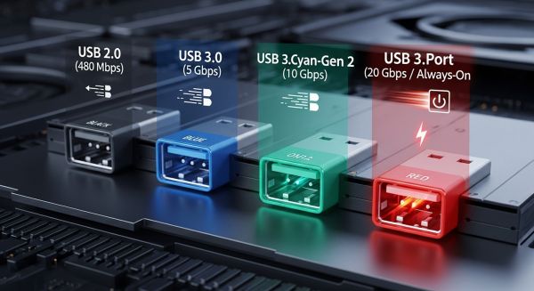 USB 포트 색깔 비밀