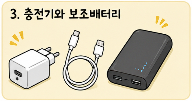 충전기 보조배터리