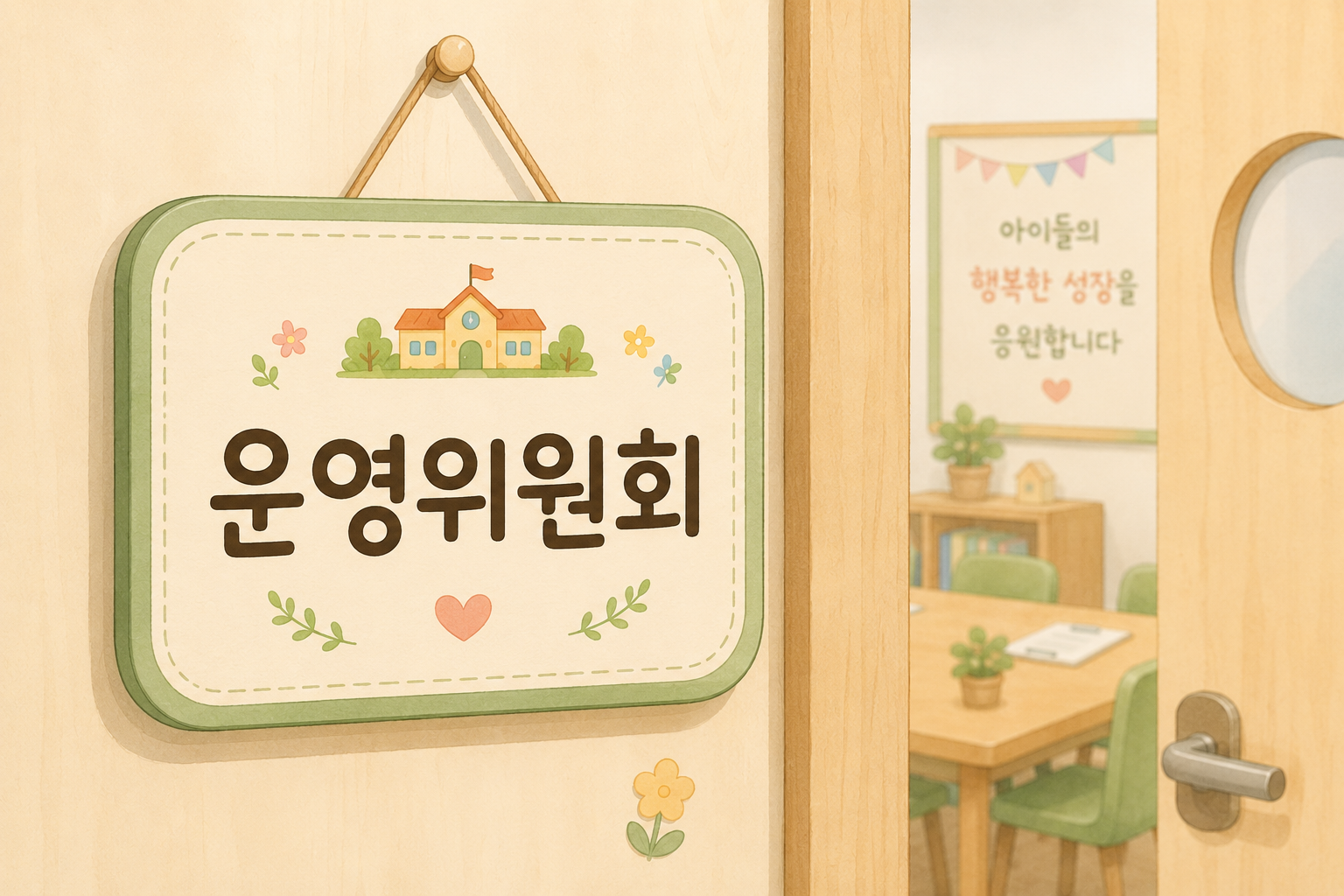 운영위원회 푯말 이미지