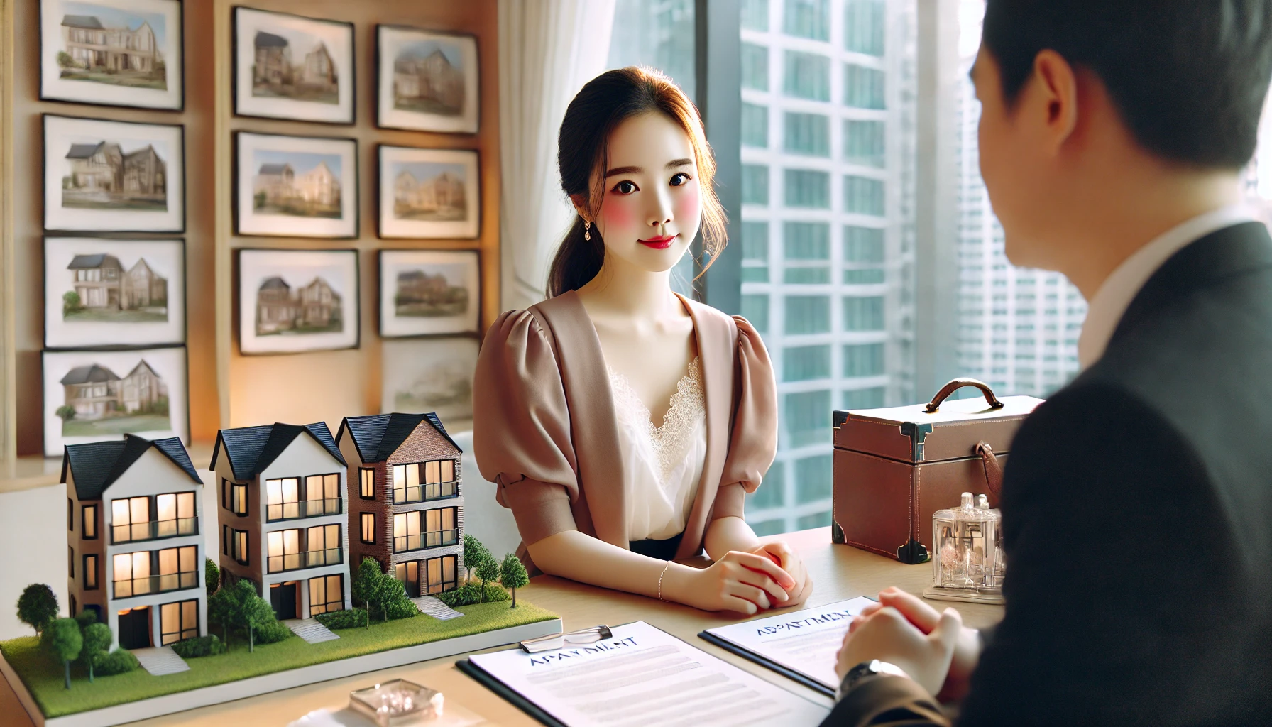 아파트 분양 피해 관련 상담하는 이미지