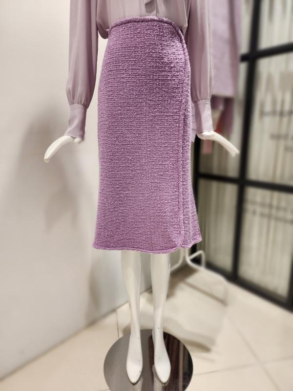 듀엘 랩스타일 롱 셋업 스커트 BK L233PSD012