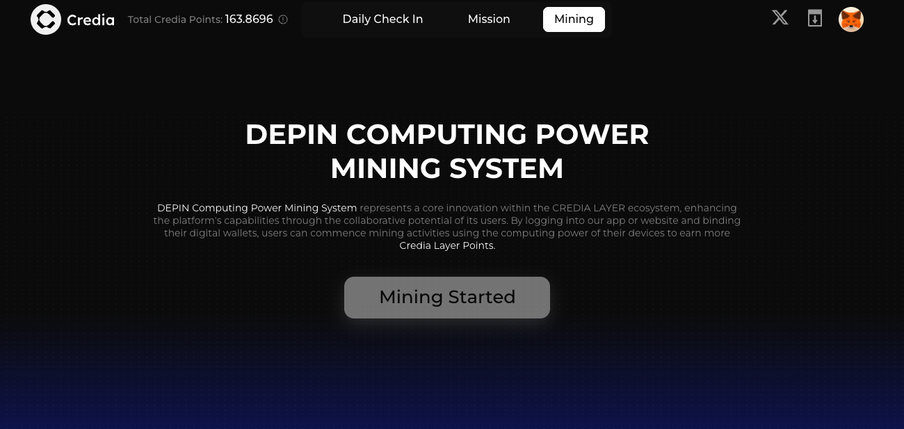 크레디아 credia 채굴방법