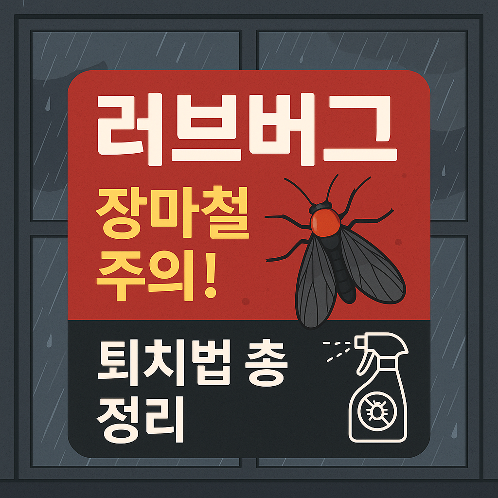 러브버그 퇴치법. 출몰시기 부터 뜻까지 총정리.