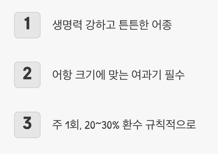 수질 관리 - 튼튼하지만 &amp;#39;기본&amp;#39;은 지켜주세요