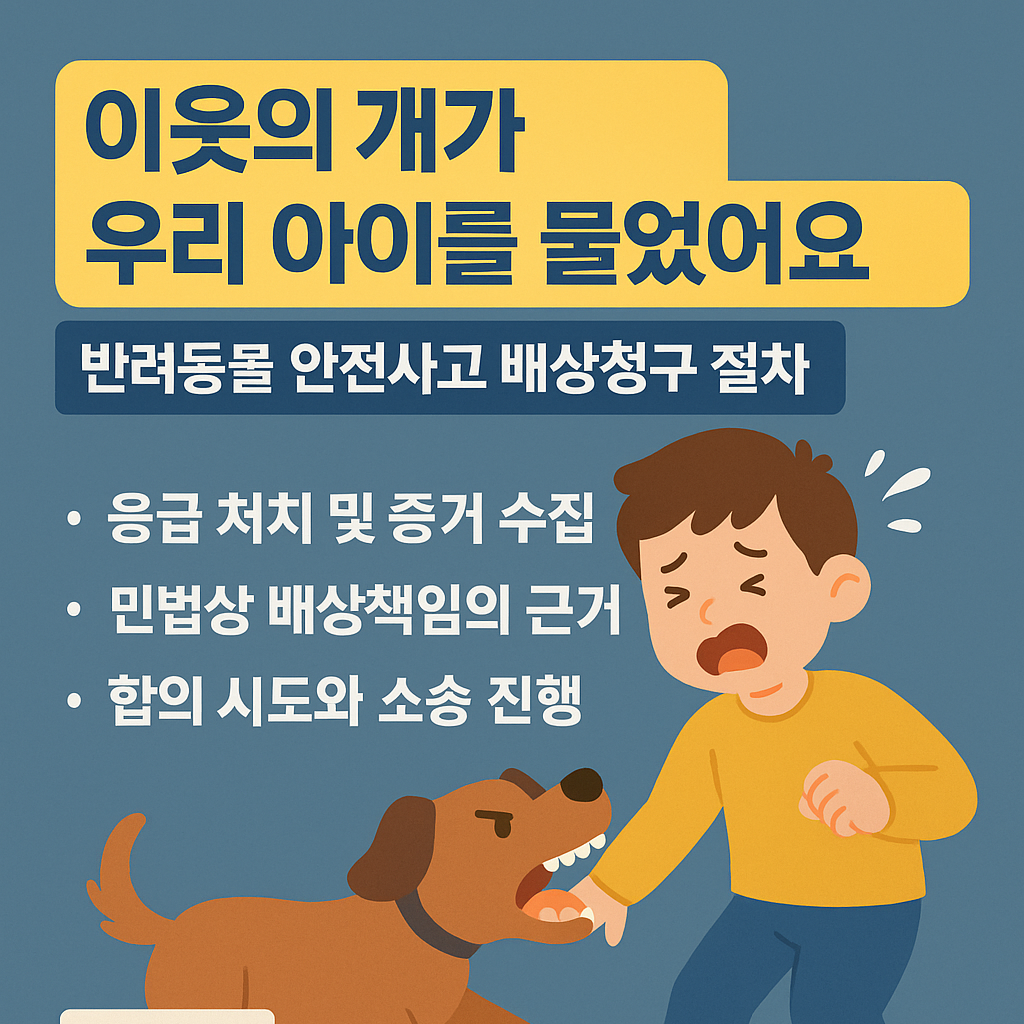 반려동물 안전사고 배상청구 절차