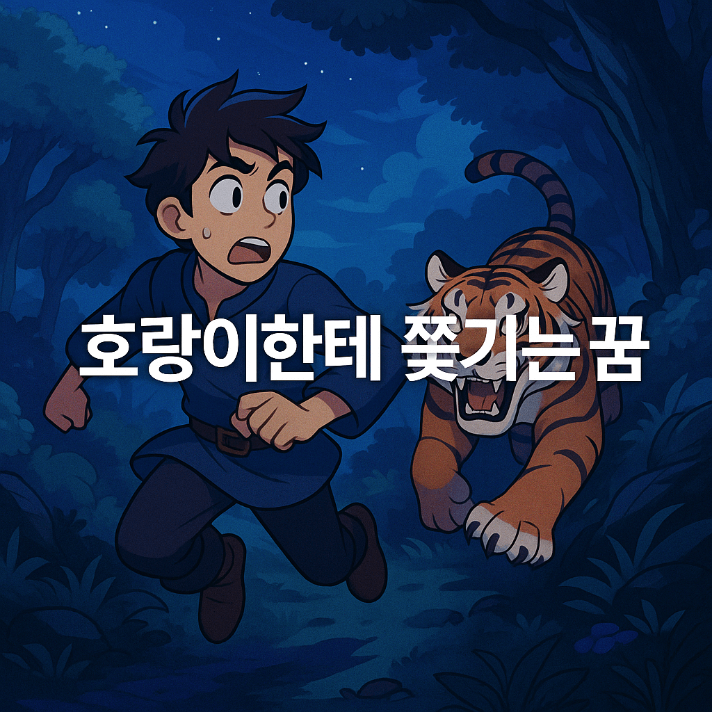 호랑이한테 쫓기는 꿈 해몽