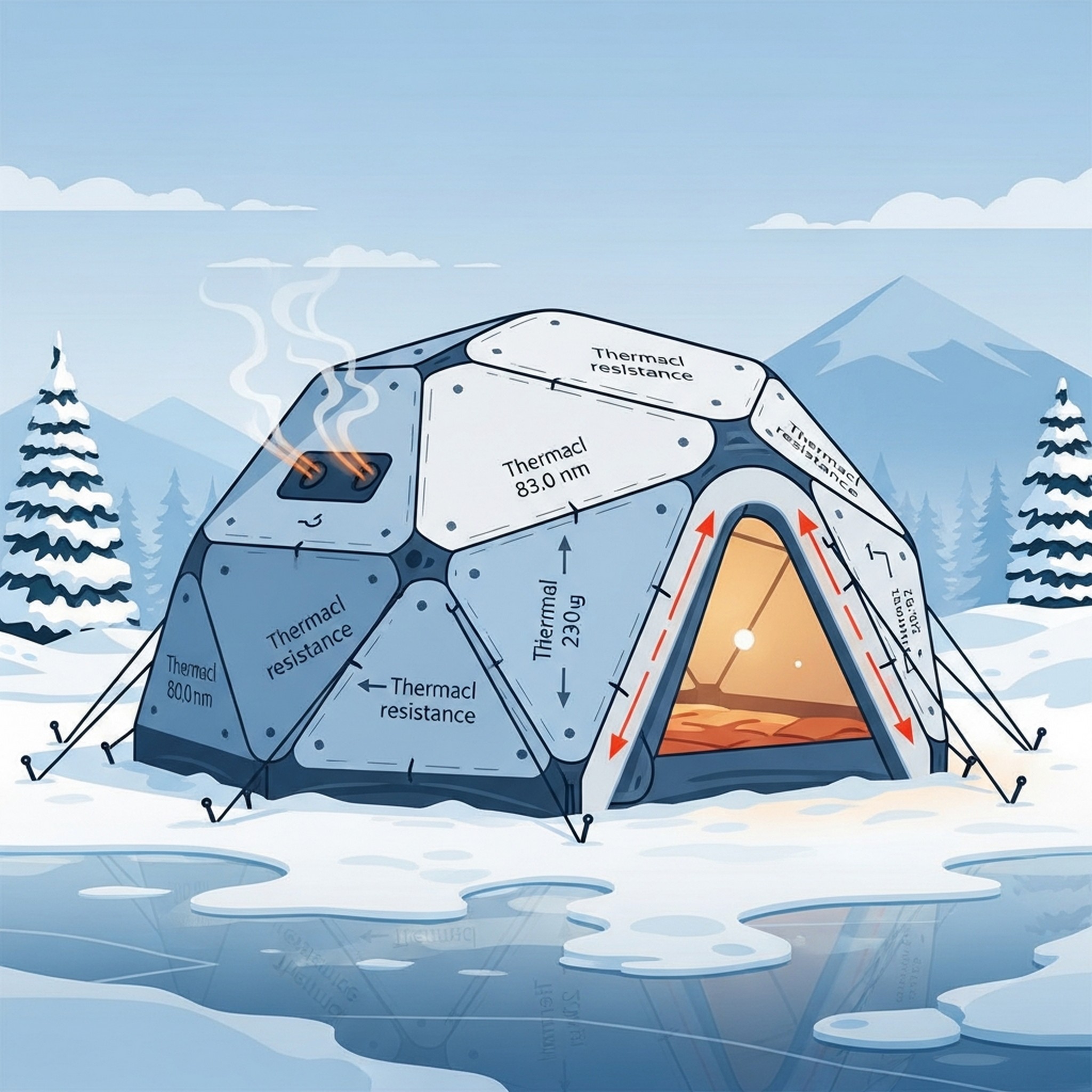 텐트 열손실 장면