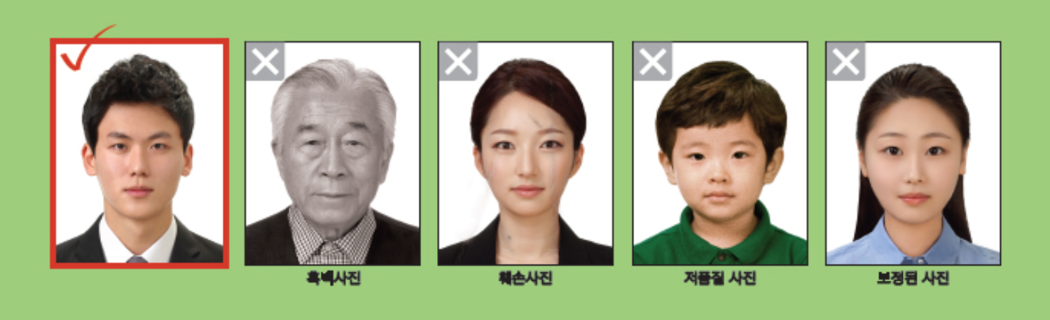 여권사진 크기 및 해상도