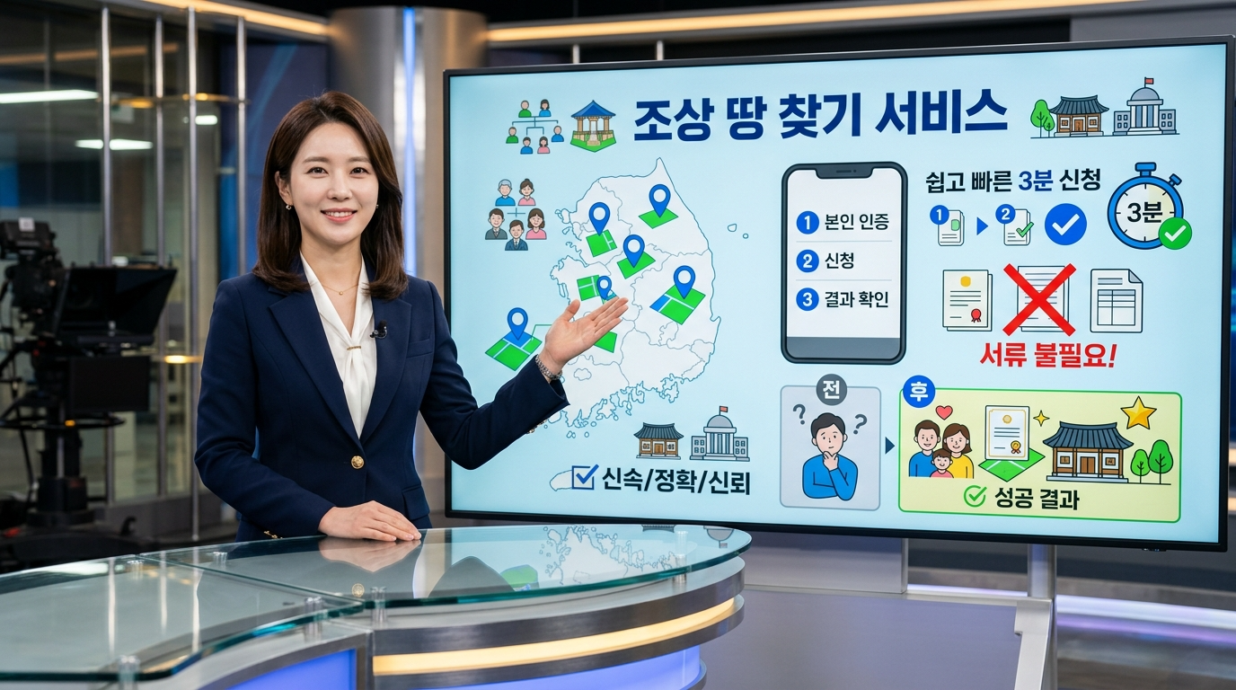 조상땅찾기 서류 없이 3분 완료