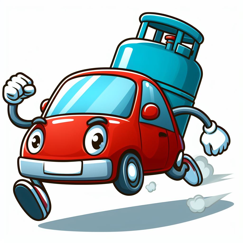 LPG자동차 캐리커쳐