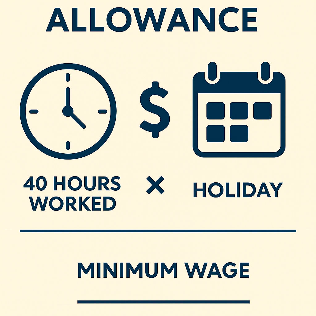 주휴수당 적용 예시