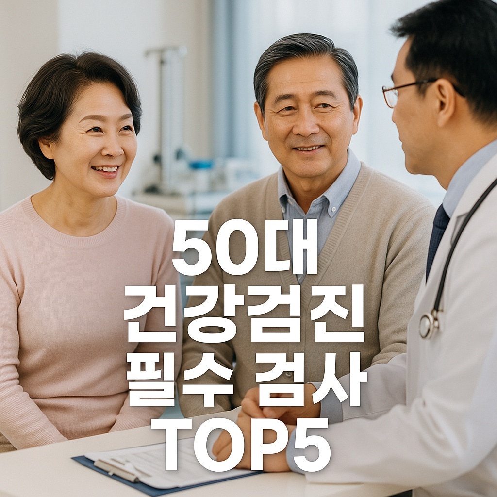 50대 건강검진 필수 검사 TOP 5