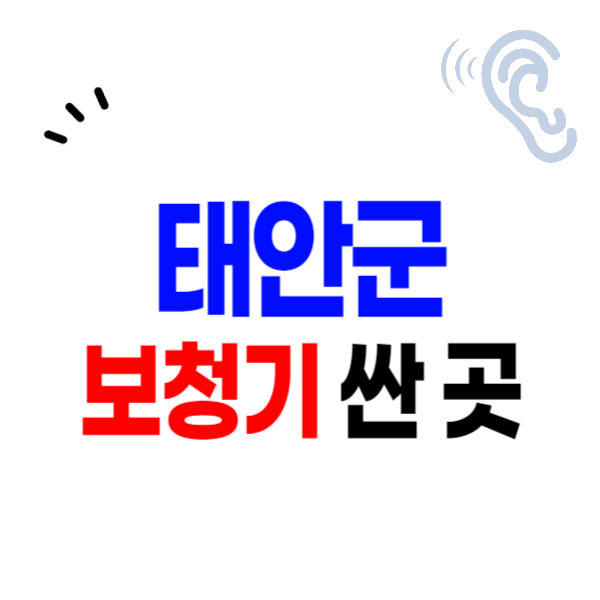 태안군 보청기 가격비교 잘하는 곳 싼 센터 추천 렌탈, 구매 할인 지원금 신청요령