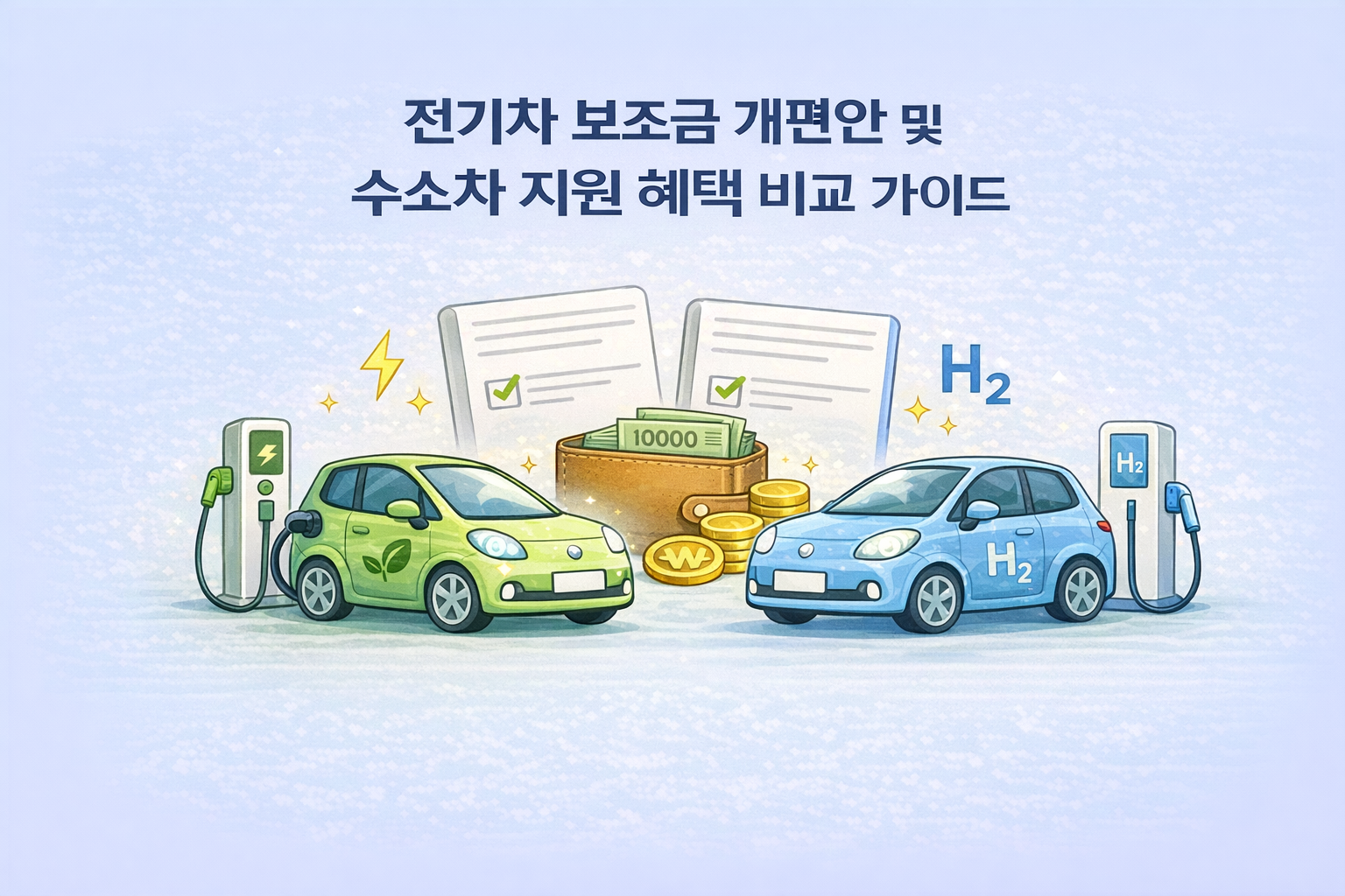 전기차 보조금 개편안 및 수소차 지원 혜택 비교 가이드