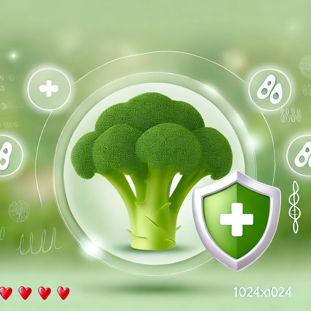 브로콜리의 면역력 강화 효과, 항산화 효과
