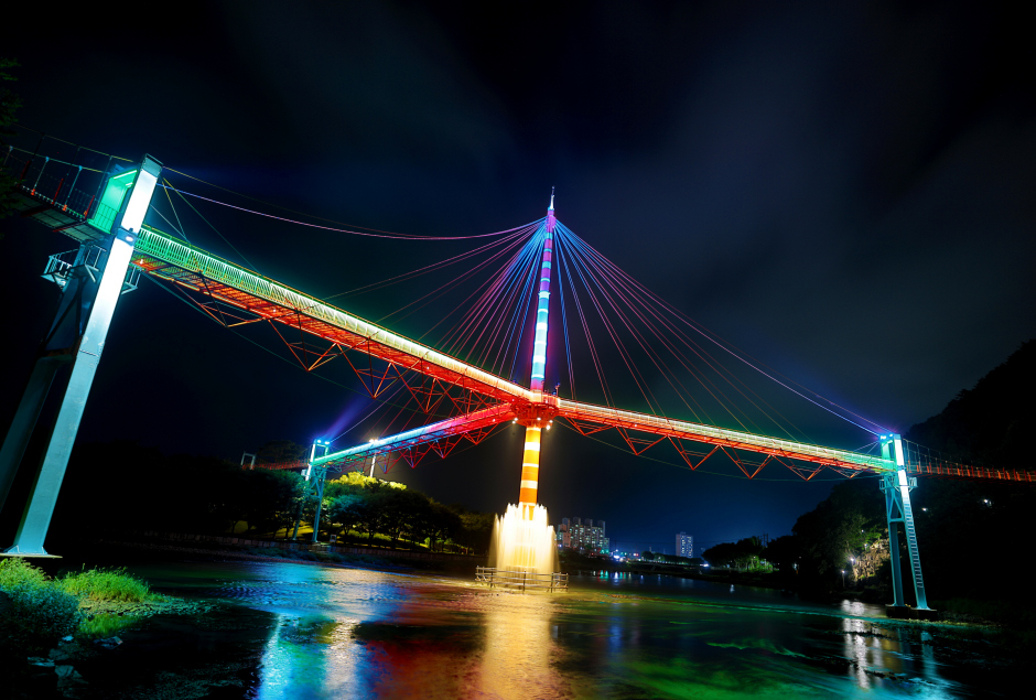 의령 구름다리 야경