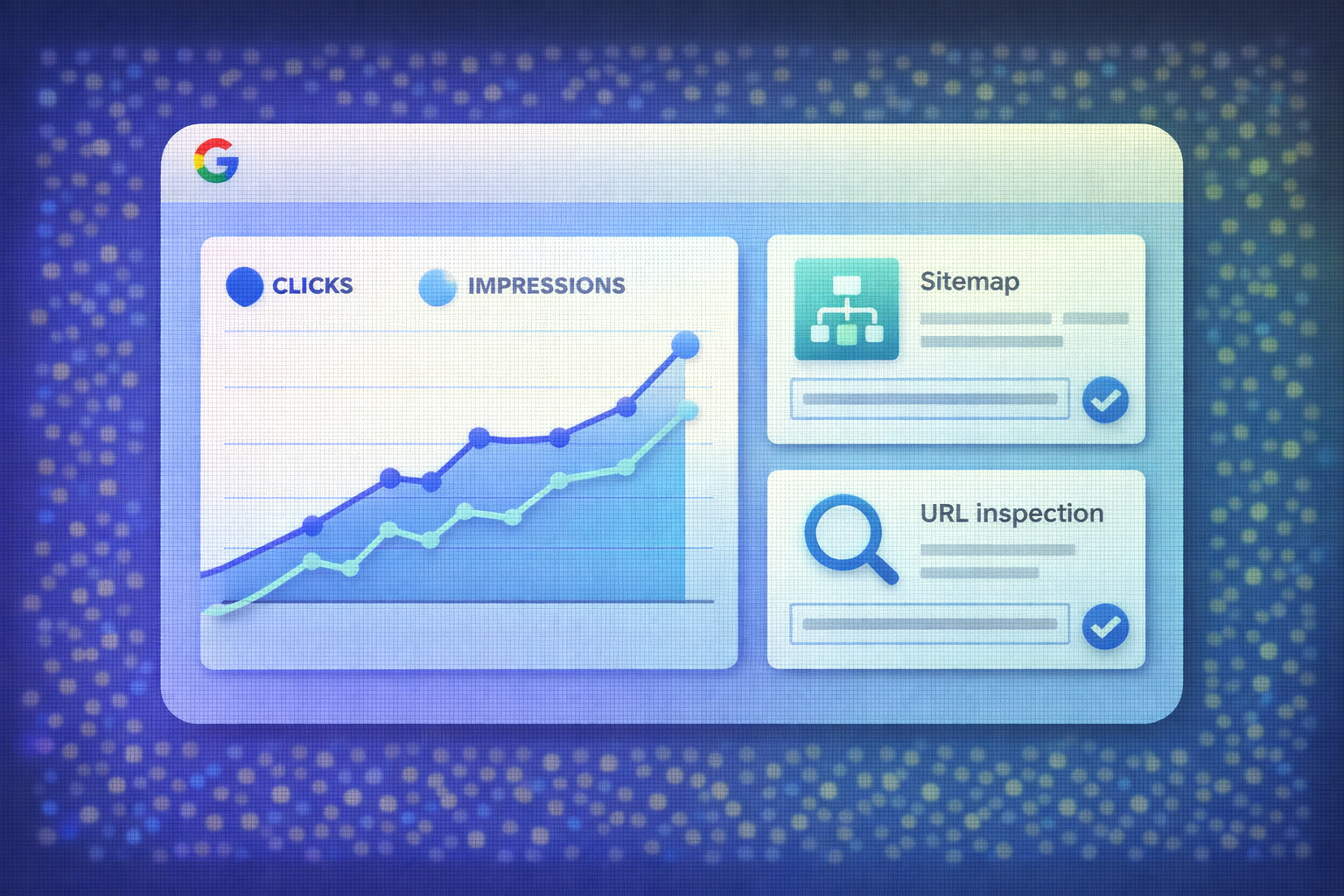 구글 서치 콘솔 대시보드 디자인
