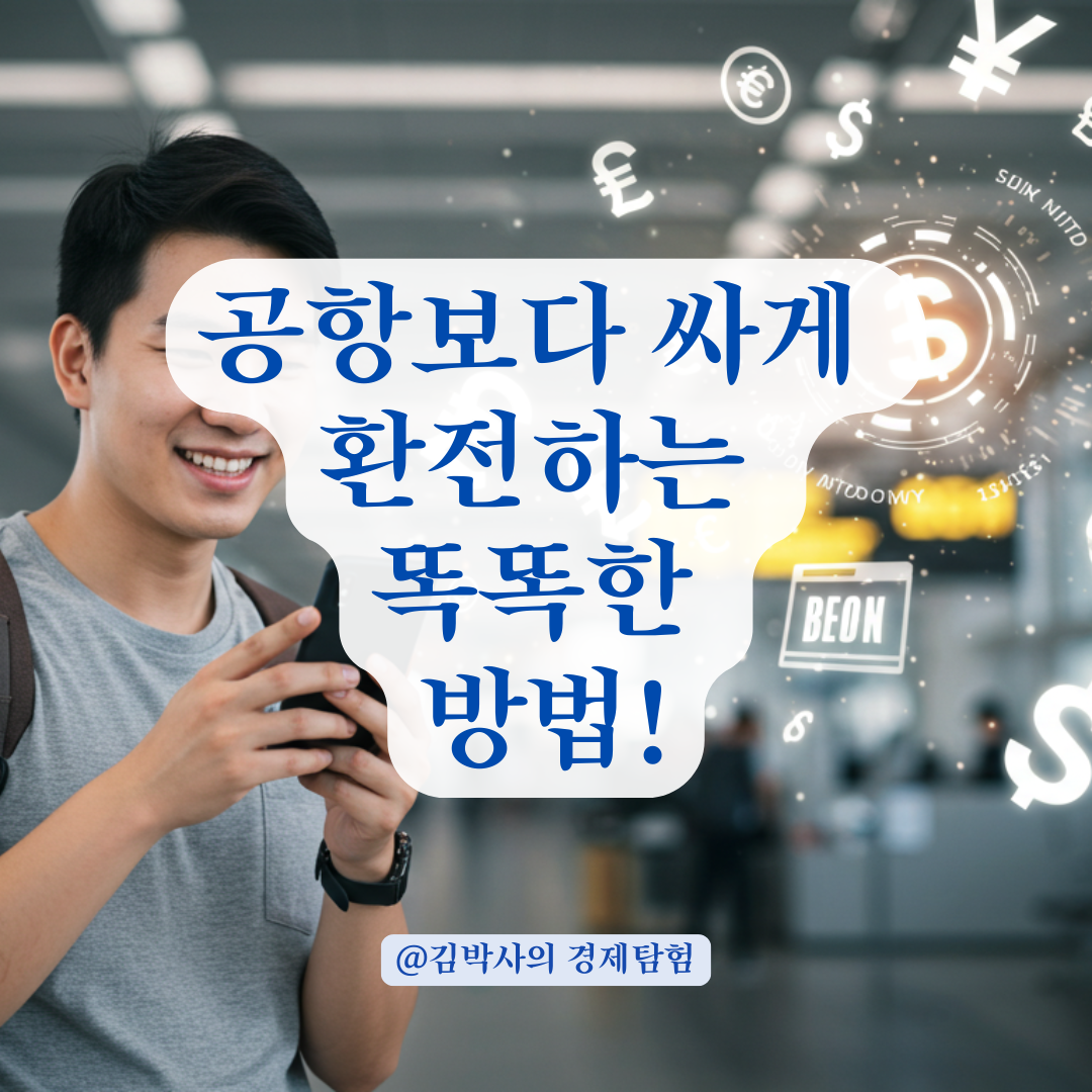 외화 환전, 공항 현장보다 &lsquo;이곳&rsquo;에서 미리 준비하면 수수료 확 줄어요!