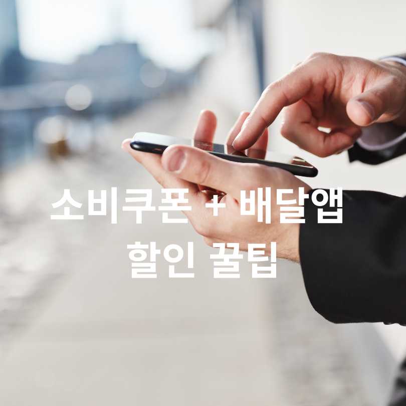 민생회복 소비쿠폰 배달앱 사용법 