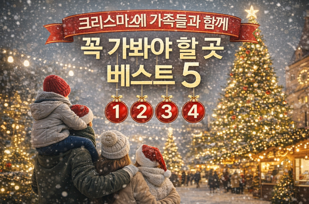 크리스마스 가족여행 베스트 5곳, 놓치면 후회하는 명소들