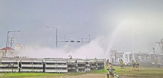 현장 수습과 조사 진행 중