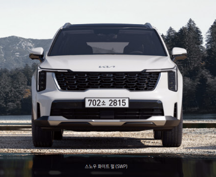 쏘렌토 차량 정면 모습