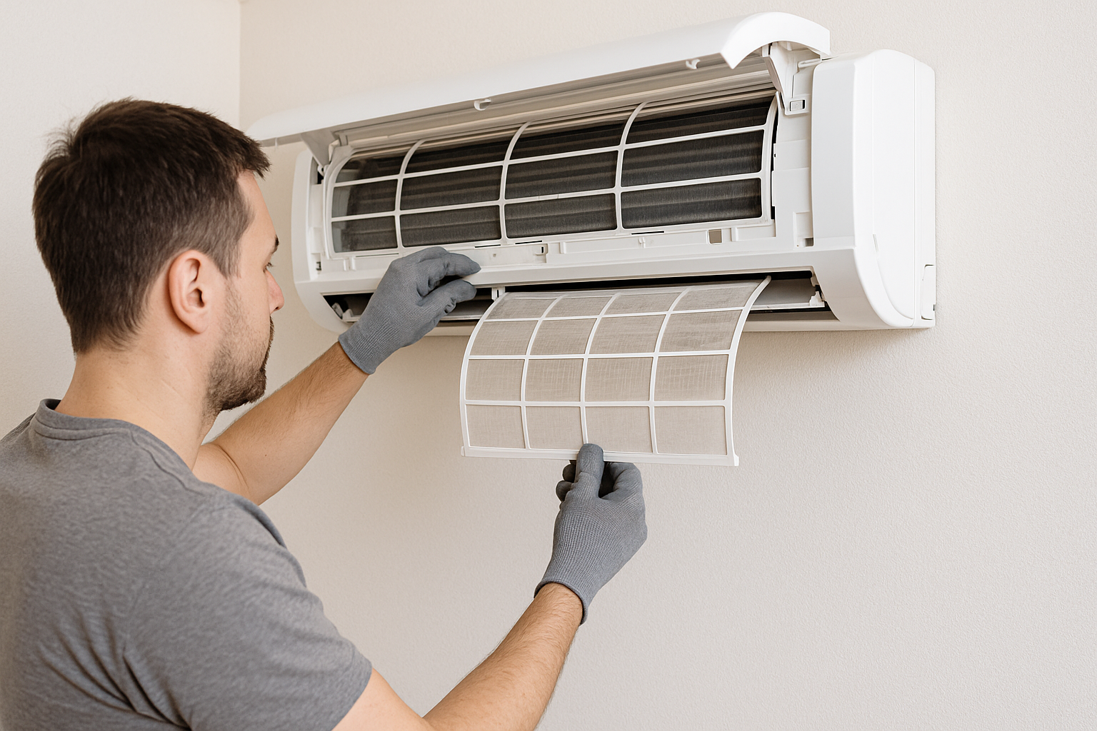 벽걸이 에어컨 셀프청소