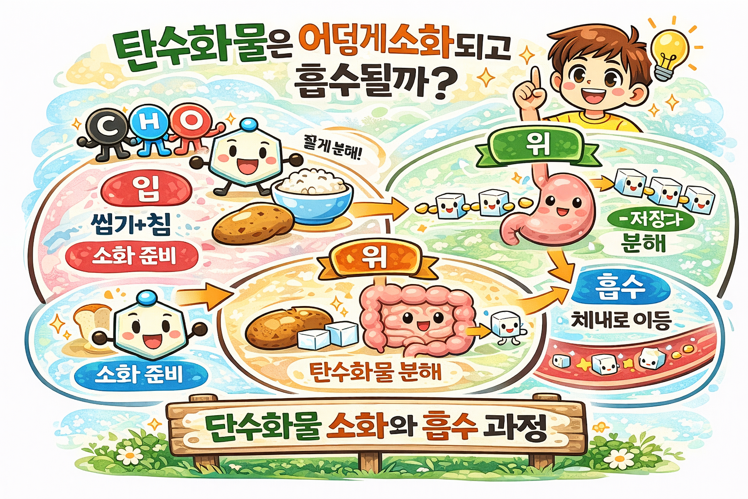 탄수화물은 어떻게 소화되고 흡수될까