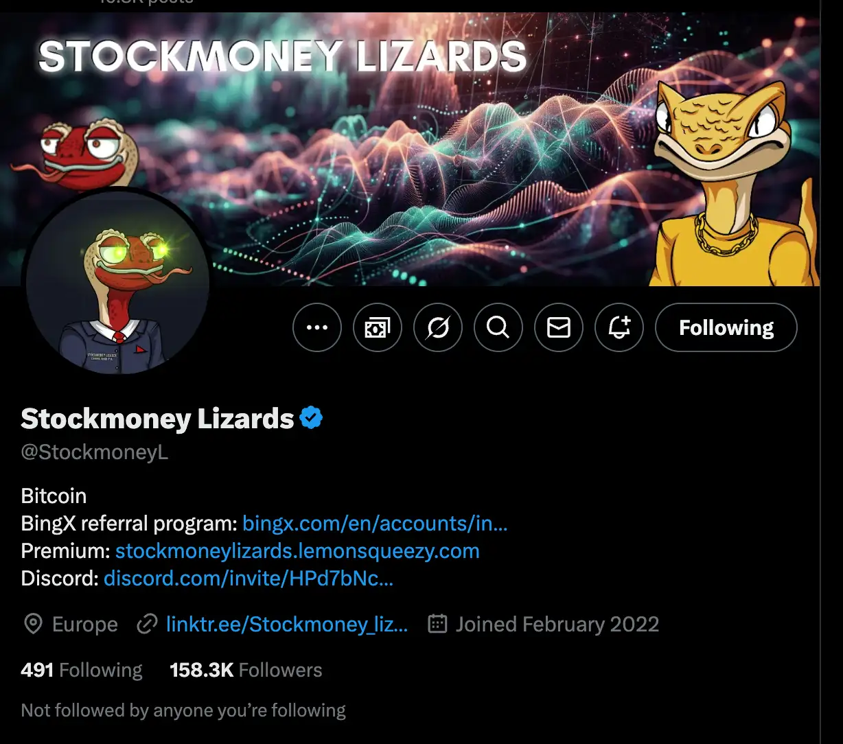 스톡머니리자드 X