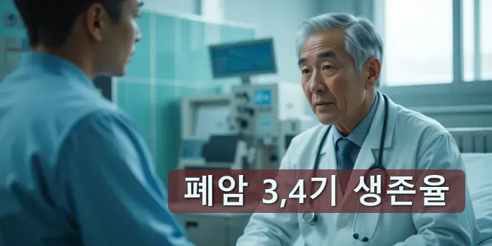 병원에서 상담하는 남성