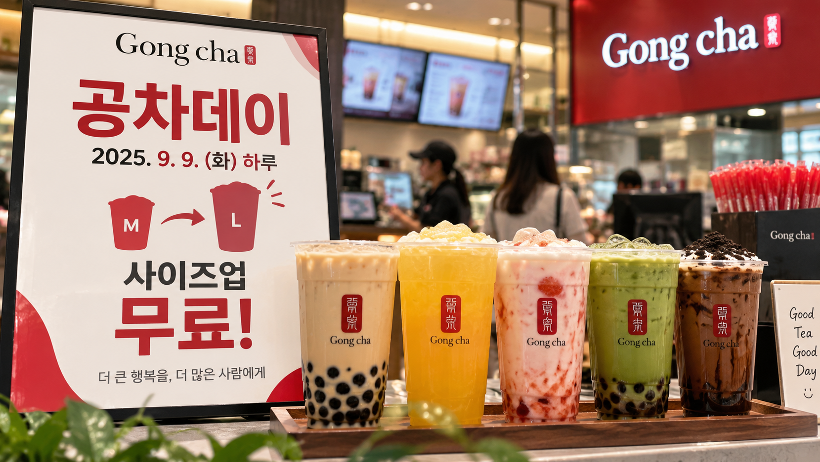 공차데이 9월 9일 사이즈업 무료 100% 받는 법
