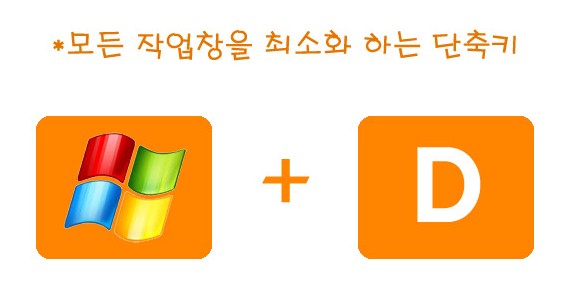 윈도우키 + D