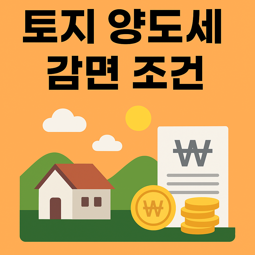 [2025 토지 양도세 감면 총정리] 8년 자경 농지 절세 핵심 요약!