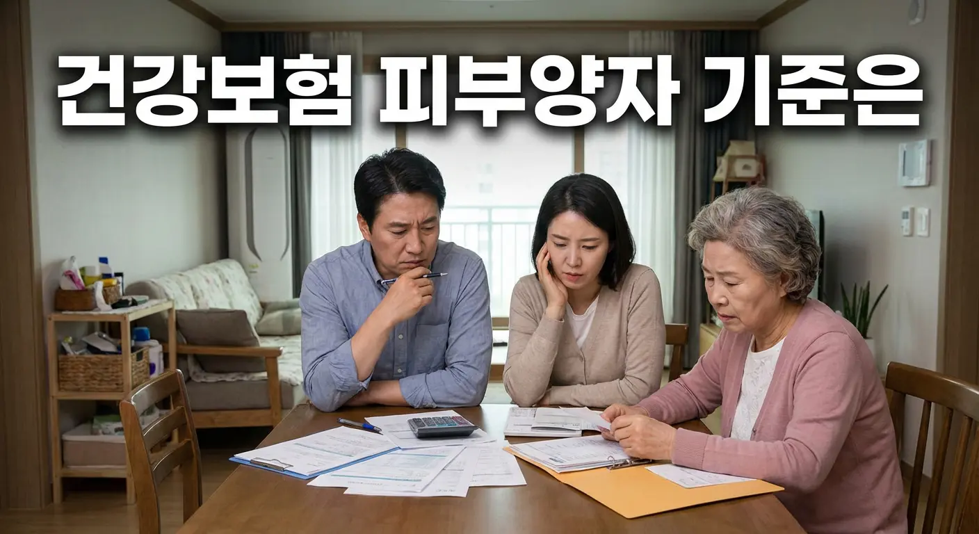 건강보험 피부양자 자격 기준을 확인하는 가족 모습