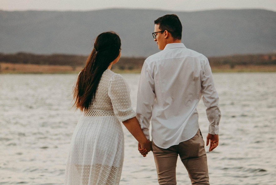 신혼부부 여행사진