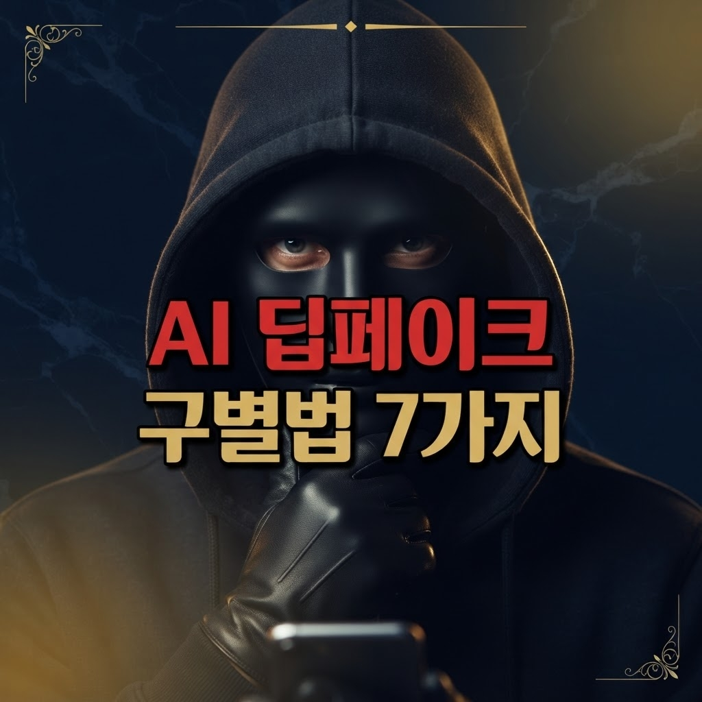 AI 딥페이크 영상과 음성 구별법 7가지