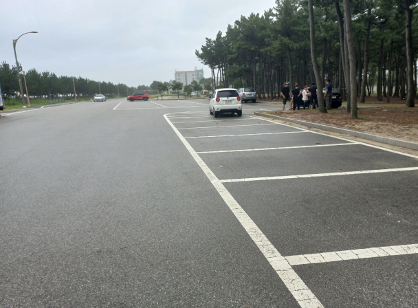 낙산해수욕장 인근 주차장 이미지