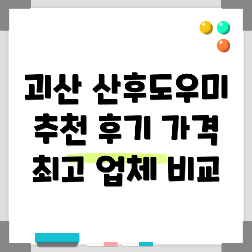 괴산군 산후도우미