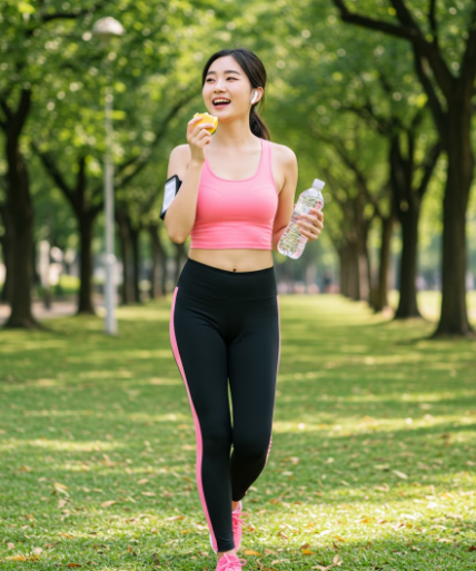 운동하는 여성