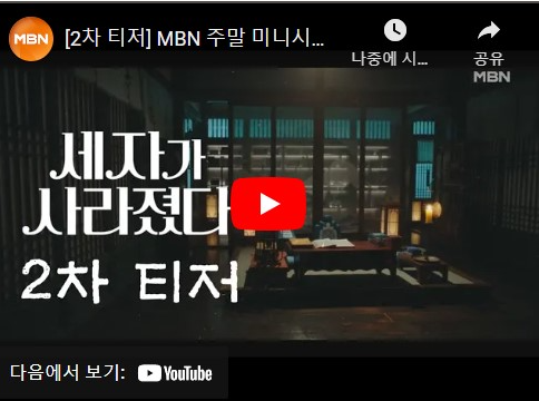 MBN 주말 미니시리즈 세자가 사라졌다 등장인물 매력 포인트