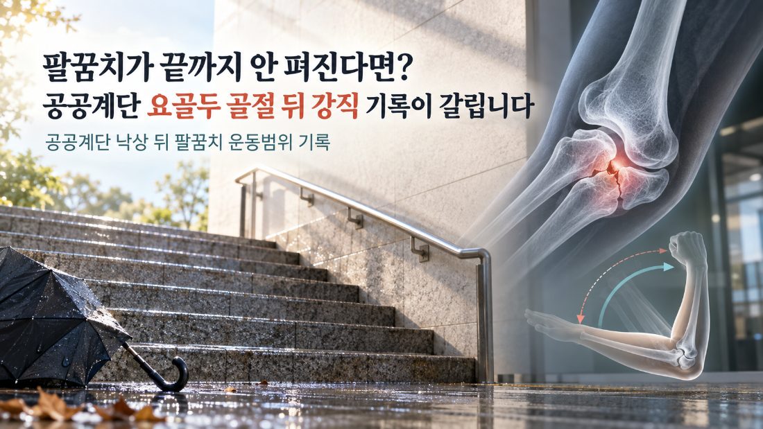 팔꿈치 강직과 공공계단 요골두 골절 안내