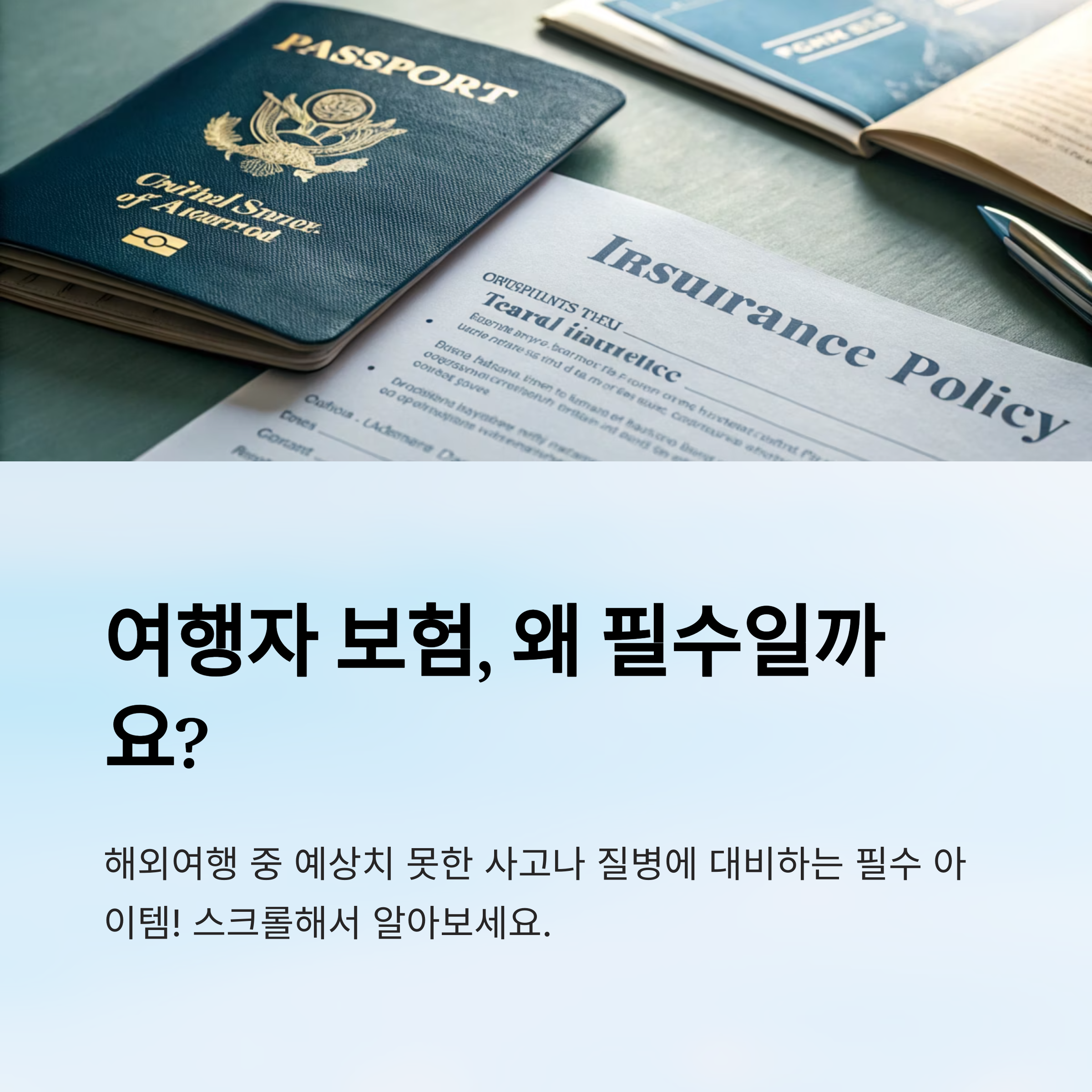 여행자 보험 필수 항목은 무엇일까