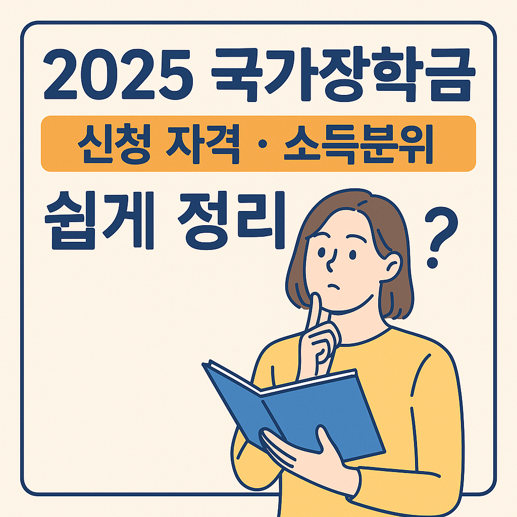 2025 국가장학금 신청 자격 소득분위 쉽게 정리