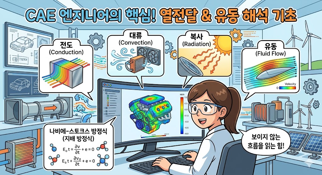 CAE 엔지니어에게 꼭 필요한 열전달(Thermal) 및 유동 해석 기초 지식