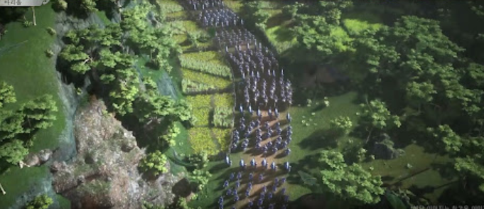 삼국지 전력판 게임장면