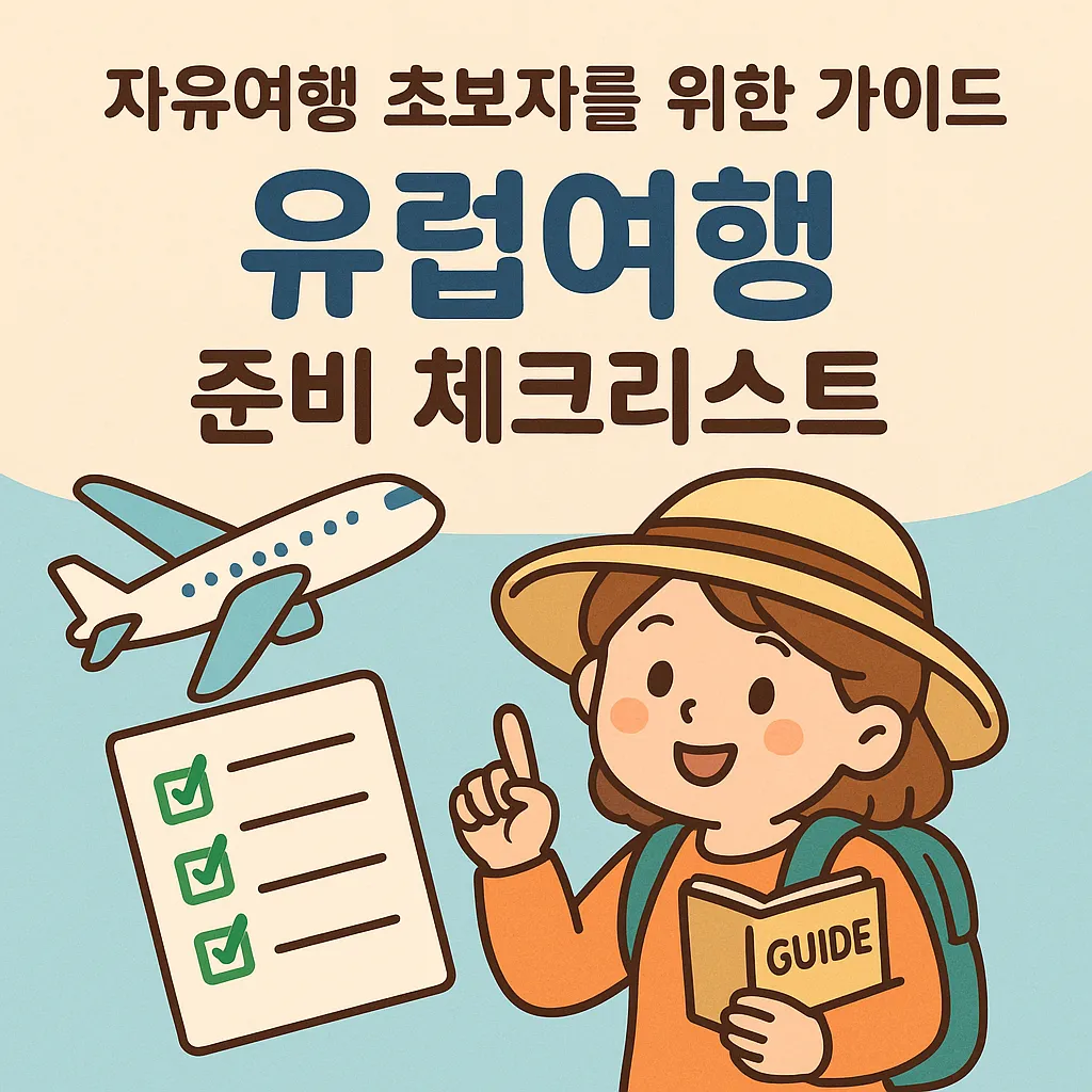 ✈️ 자유여행 초보자를 위한 가이드, 유럽여행 준비 체크리스트